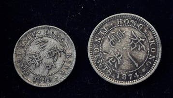 Hongkong. Victoria. 5-10 Cents 1874-1898 (2 coins) (Zonder