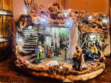 Kerststal - Hout, Diversen, Nieuw