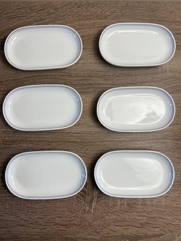 KLM Sky Team - Assiette - Porcelaine - Six assiettes en