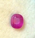 1 pcs Rood Robijn - 4.00 ct - Gem research Swiss Lab (GRS) -