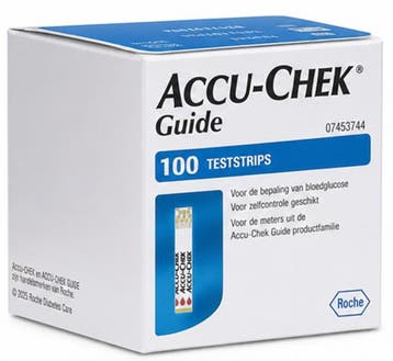 Accu-Chek Guide Teststrips - 100 stuks voor bloedglucosemeti, Divers, Matériel Infirmier, Verzenden