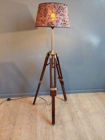 Statief vloerlamp - Mahonie - Statief - Driepoot