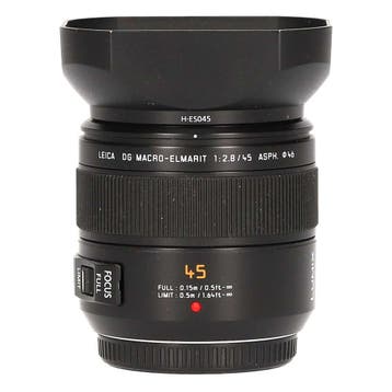 Panasonic Leica DG Macro-Elmarit 45mm f/2.8 AS met garantie, Ophalen of Verzenden, Gebruikt