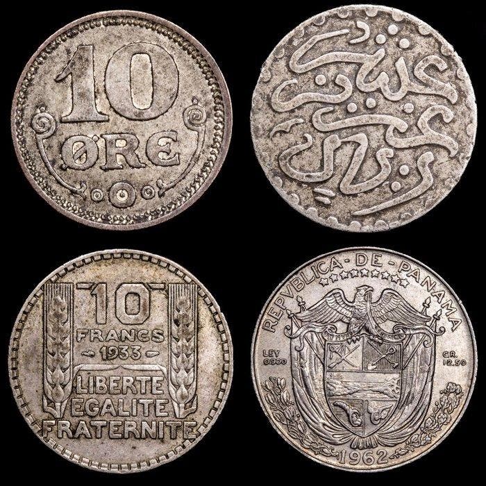 Panama. 1 Balboa 1903 - 1962 / 4 Monedas (Sans prix de, Timbres & Monnaies, Monnaies | Europe | Monnaies non-euro