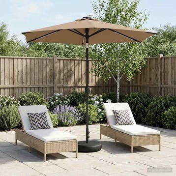vidaXL Tuinhaard met LED-verlichting en basis 230 x 230 cm, Verzenden, Nieuw