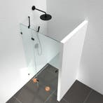 Enkele douchedeur met zijlicht nis (180° scharnier), Doe-het-zelf en Bouw, Deuren en Vliegenramen, Verzenden, Nieuw