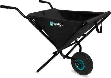 2dekans | VONROC Opvouwbare kruiwagen – 50 liter – 30 kg., Ophalen of Verzenden, Nieuw