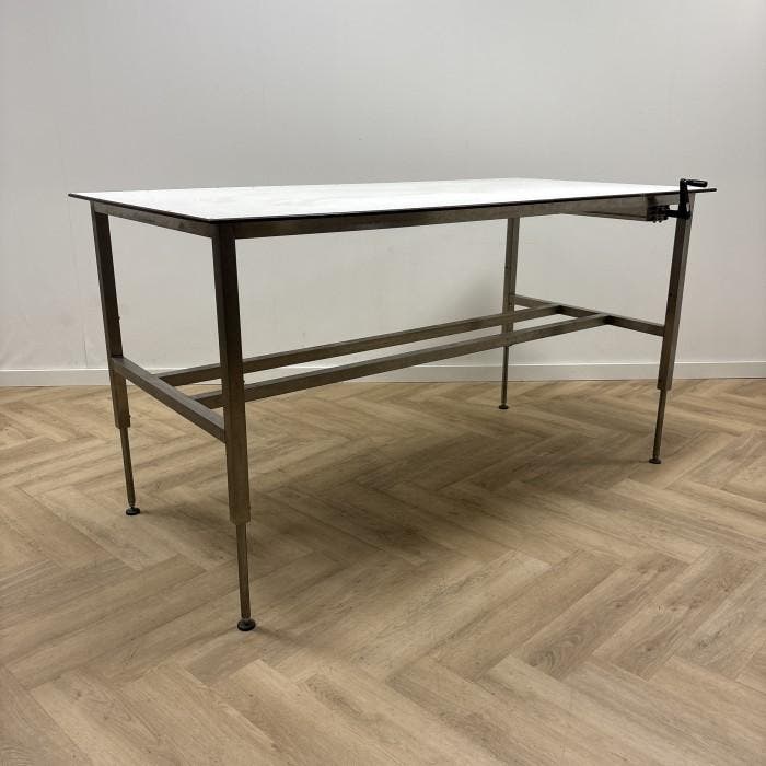 Ergo Swiss  Zit-sta werkbank, 200x100 cm - Gratis Bezorging, Huis en Inrichting, Bureaus, Gebruikt