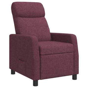 vidaXL Recliner Paars Stof, Huis en Inrichting, Fauteuils, Verzenden, Nieuw