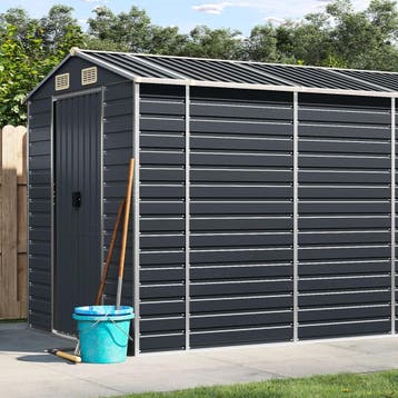 vidaXL Tuinschuur 191x980x198 cm gegalvaniseerd staal, Verzenden, Nieuw