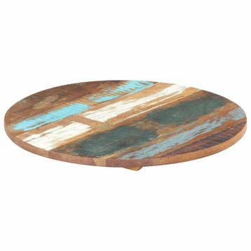 vidaXL Tafelblad rond 25-27 mm 40 cm massief gerecycled hout, Verzenden, Nieuw