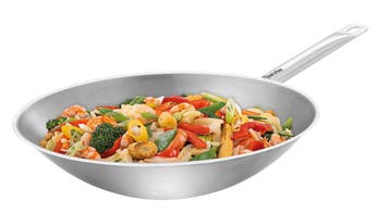 Wokpan | W385F | CNS 18/10 | 5.75L | Ø385mm |, Verzenden, Nieuw in verpakking