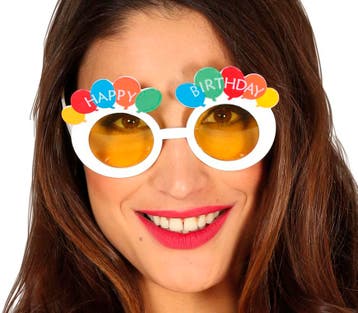 Bril Happy Birthday, Verzenden, Nieuw
