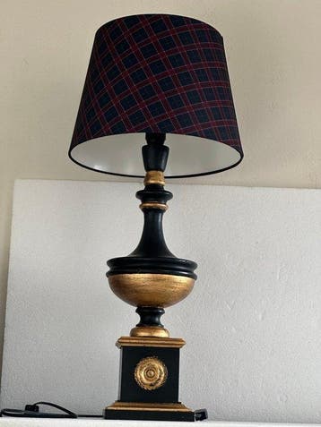 Lampe de table - Style Empire - Bois / textiles, doré, etc.