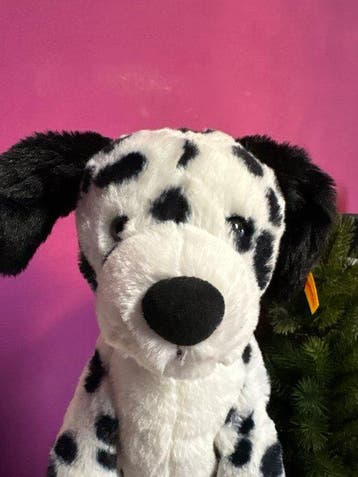 Steiff: Oskar de dalmatiner hond, EAN 083792 - Pluche dier -, Antiek en Kunst