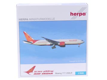 Schaal 1:500 Herpa 505277 Air India Boeing 777-200LR Reg...., Ophalen of Verzenden