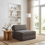 vidaXL Vouwbare Sofa Bed Lichtgrijs 60 x 70 x 41 cm Stof, Huis en Inrichting, Zetels | Zetels, Verzenden, Nieuw