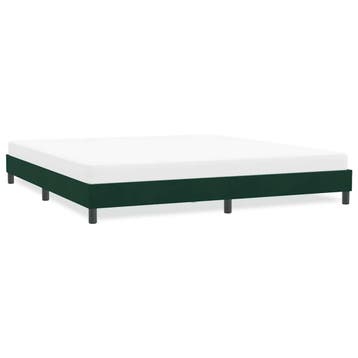 vidaXL Bedframe zonder matras 180x210 cm fluweel donkergroen, Huis en Inrichting, Slaapkamer | Bedden, Verzenden, Nieuw