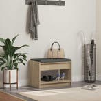 vidaXL Hallenbank Sonoma Eik 63 x 38 x 45 cm Geengineerd, Verzenden, Nieuw