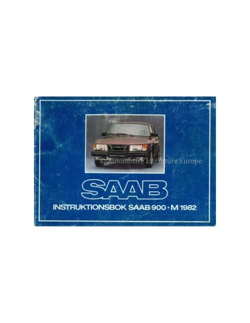 1982 SAAB 900 INSTRUCTIEBOEKJE ZWEEDS