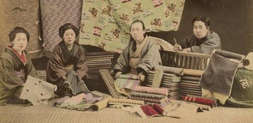 Enami Nobukuni, Adolfo Farsari (XIX) - Fabric dealer &