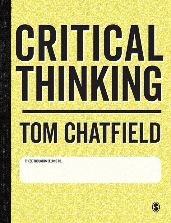 Critical Thinking 9781473947146 Tom Chatfield, Boeken, Taal | Engels, Zo goed als nieuw, Verzenden
