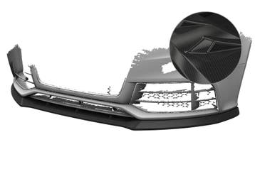 Cup spoilerlip met ABE voor Audi RS5 (8T) CSL837-C, Auto-onderdelen, Verzenden, Nieuw