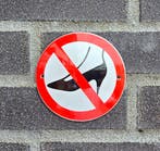 Naaldhakken verbodsbord, Verzenden, Nieuw