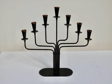 Ystad Metall - Gunnar Ander - Kandelaar - Staal, Antiek en Kunst