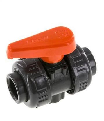 PVC 2-weg Kogelkraan Dubbele Wartel 20 mm Sok EPDM, Verzenden