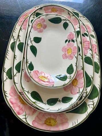 Villeroy & Boch - Dienblad (4) - wilde roos - Porselein