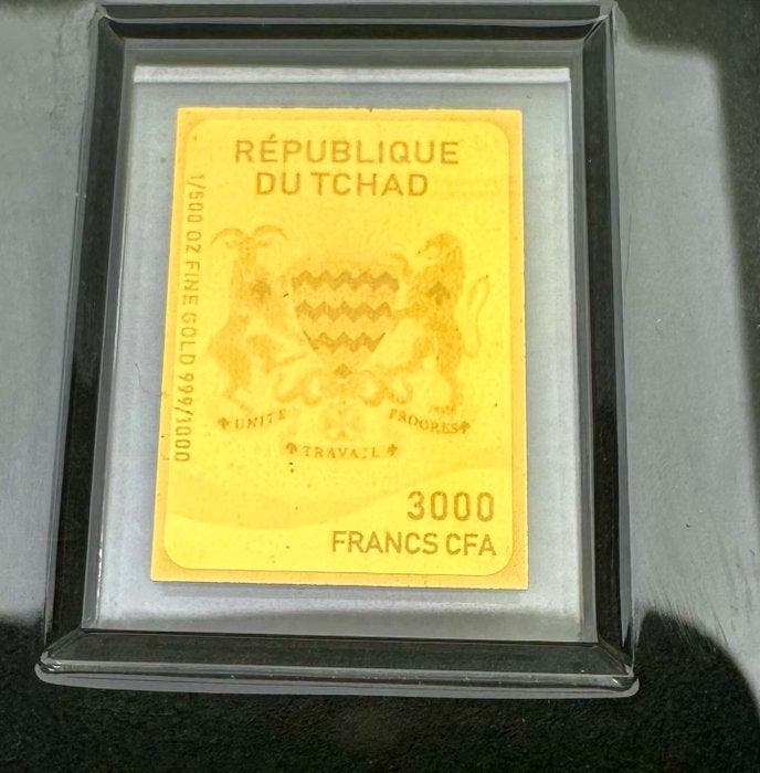 Tsjaad. 3000 Francs Cocacola, oro 1/500 Oz (.999) (Zonder, Postzegels en Munten, Munten | Europa | Niet-Euromunten