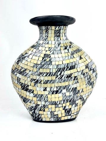Vase - Céramique - Avec Mosaico di Vetro, Antiquités & Art