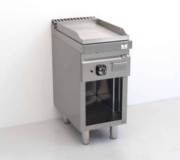 HCB RVS Bakplaat Glad 6,5 kW GAS 40 cm Horeca, Zakelijke goederen, Ophalen of Verzenden, Nieuw in verpakking