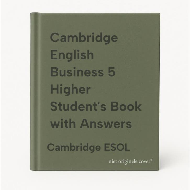 Cambridge English Business 5 Higher Students Book with, Livres, Langue | Anglais, Envoi