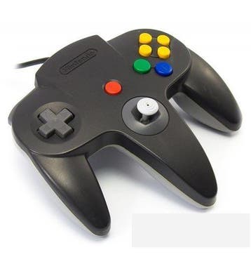 Originele Nintendo 64 Controller - Black-Grey Mario Kart, Games en Spelcomputers, Verzenden, Nieuw