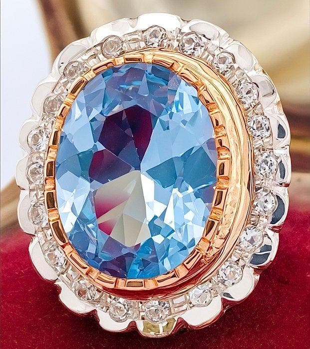 Sans prix de réserve - Bague - 9 carats Or rose, Argent, Bijoux, Sacs & Beauté, Bagues