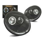 PHARES POUR VOLKSWAGEN VW BEETLE 98-05 ANGEL EYES FOND NOIR, Autos : Pièces & Accessoires, Verzenden