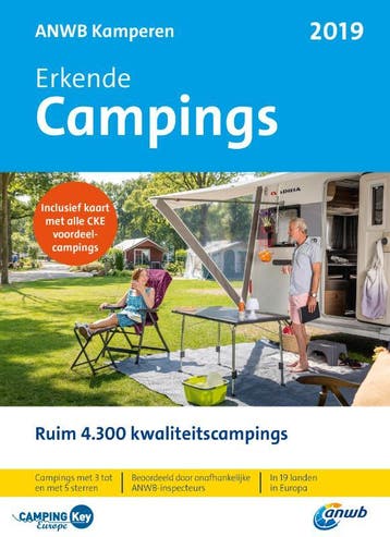 Erkende campings 2019 / ANWB kamperen 9789018044497 ANWB, Boeken, Verzenden, Zo goed als nieuw, ANWB