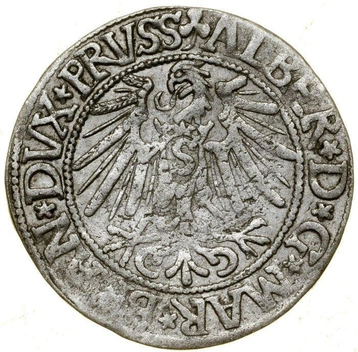 Hertogdom Pruisen. Albrecht Hohenzollern (1525–1568)., Timbres & Monnaies, Monnaies | Europe | Monnaies non-euro