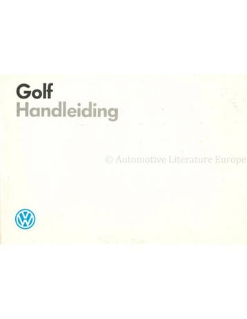 1988 VOLKSWAGEN GOLF INSTRUCTIEBOEKJE NEDERLANDS, Ophalen of Verzenden