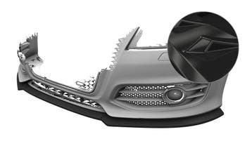 Cup spoilerlip voor Audi S3 (8P/8PA) CSL890-G, Verzenden