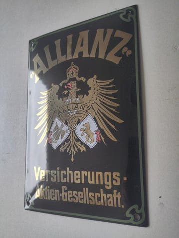 Allianz Versicherung - Emaille bord (2) - Emaille