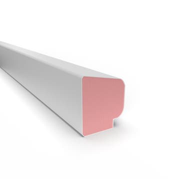 Kunststof, buigbare Durodeen glaslat D17-15/s kleur wit met, Verzenden, Nieuw