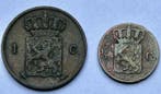 Nederland. Willem III. 1/2, 1 Cent 1863 (Zonder, Postzegels en Munten