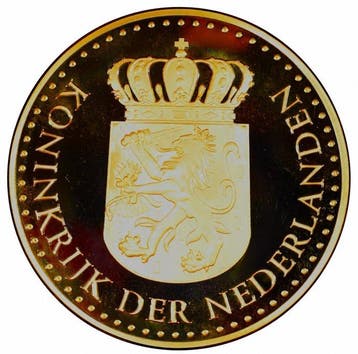 Nederland. Gold-Plated “Hollandse Ponder” – Arrival of