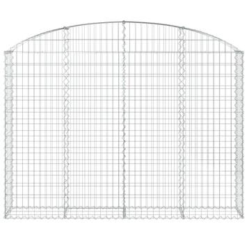 vidaXL Schanskorf gewelfd 200x30x140/160 cm gegalvaniseerd, Tuin en Terras, Verzenden, Nieuw