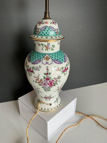 limoges - Lamp - Porselein - Pallas Limoges, Antiek en Kunst