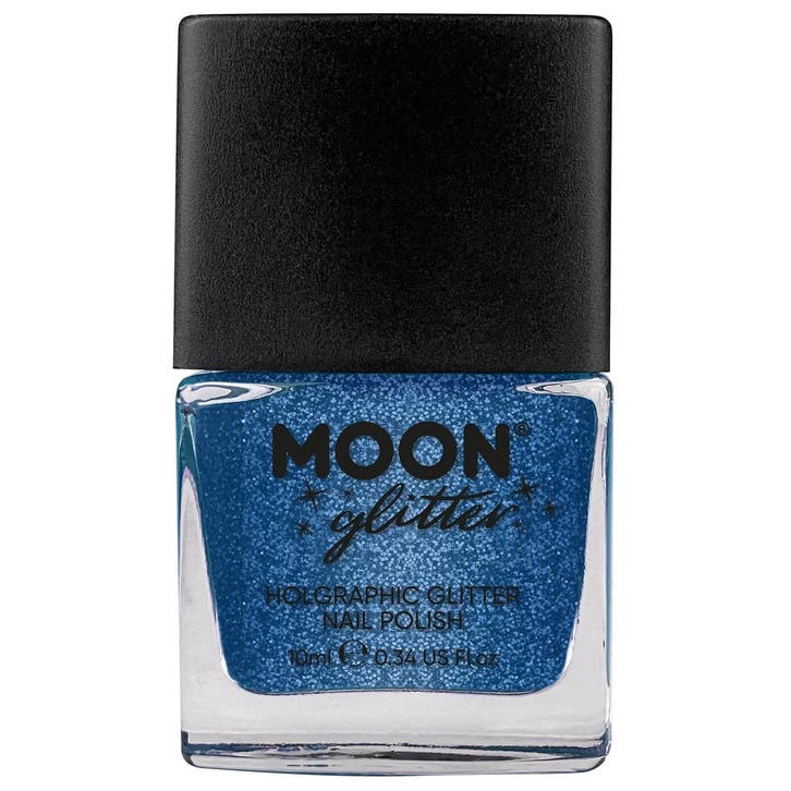 Moon Glitter Holographic Nail Polish Blue 14ml, Hobby & Loisirs créatifs, Articles de fête, Envoi