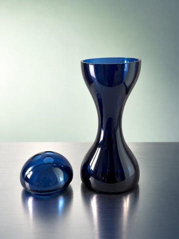 Cappellini - Marc Newson - Vaas - Muranoglas - Blauwe Glazen